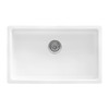 Ruvati 27-inch Fireclay Undermount / Drop-in Topmount Kitchen Sink Single Bowl - White - RVL2707WH