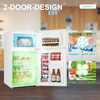 BANGSON Mini Fridge with Freezer, 2 Door Small Refrigerator with Freezer, Mini Freezer Fridge Combo, 3.2 CU.FT, For Home, Office, Dorm, Garage or RV, (White)