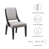 Modway Cambridge Upholstered Fabric Dining Chairs - Set of 2 EEI-4553