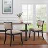 Modway Pristine Upholstered Fabric Dining Chairs - Set of 2 EEI-4557