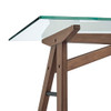 Modway Steadfast Glass Top Office Desk EEI-4580-WAL