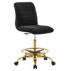 Modway Ripple Armless Performance Velvet Drafting Chair EEI-4976