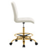Modway Prim Armless Performance Velvet Drafting Chair EEI-4977