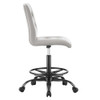Modway Prim Armless Vegan Leather Drafting Chair EEI-4979