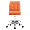 Modway Prim Armless Vegan Leather Drafting Chair EEI-4981