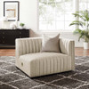 Modway Conjure Channel Tufted Upholstered Fabric Right-Arm Chair EEI-5493