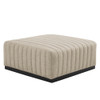 Modway Conjure Channel Tufted Upholstered Fabric Ottoman EEI-5501