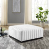 Modway Conjure Channel Tufted Upholstered Fabric Ottoman EEI-5501