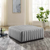 Modway Conjure Channel Tufted Upholstered Fabric Ottoman EEI-5501