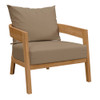 Modway Brisbane Teak Wood Outdoor Patio Armchair EEI-5602