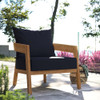 Modway Brisbane Teak Wood Outdoor Patio Armchair EEI-5602