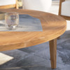 Modway Brisbane Teak Wood Outdoor Patio Coffee Table EEI-5603-NAT