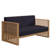 Modway Carlsbad Teak Wood Outdoor Patio Loveseat EEI-5605