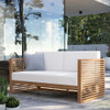 Modway Carlsbad Teak Wood Outdoor Patio Loveseat EEI-5605