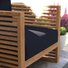 Modway Carlsbad Teak Wood Outdoor Patio Armchair EEI-5606