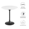 Modway Lippa 20" Round Side Table EEI-5688-BLK-WHI