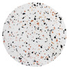 Modway Lippa 28" Round Terrazzo Dining Table EEI-5697-WHI-WHI