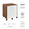 Modway Transmit Wood File Cabinet EEI-5705-WAL-WHI