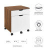 Modway Envision Wood File Cabinet EEI-5706-WAL-WHI