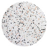 Modway Verne 36" Round Terrazzo Dining Table EEI-5717-GLD-WHI