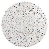 Modway Lippa 40" Round Terrazzo Dining Table EEI-5724-GLD-WHI