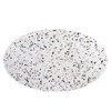 Modway Lippa 60" Oval Terrazzo Dining Table EEI-5736-GLD-WHI