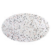 Modway Tupelo 60" Oval Terrazzo Dining Table EEI-5739-GLD-WHI