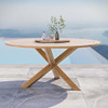 Modway Wellspring 63" Outdoor Patio Teak Wood Dining Table EEI-5745-NAT