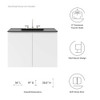 Modway Bryn 36" Wall-Mount Bathroom Vanity EEI-5779