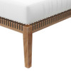 Modway Clearwater Outdoor Patio Teak Wood Ottoman EEI-5854