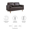 Modway Valour Leather Loveseat EEI-5870