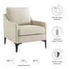 Modway Corland Upholstered Fabric Armchair EEI-6023