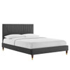 Modway Yasmine Channel Tufted Performance Velvet Queen Platform Bed MOD-6972