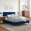 Modway Yasmine Channel Tufted Performance Velvet Queen Platform Bed MOD-6972