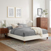 Modway Yasmine Channel Tufted Performance Velvet Queen Platform Bed MOD-6972