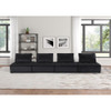 Lilola Home Anna Black Velvet 4-Seater Modular Sofa 81402-4A