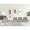 Lilola Home Anna Light Gray Velvet 4 Pc Modular Sofa 81403-4B
