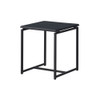 Lilola Home GT 3 Piece Black Carbon Fiber Wrap Coffee Table and End Table Set 98026
