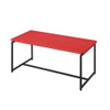 Lilola Home GT 3 Piece Red Carbon Fiber Wrap Coffee Table and End Table Set 98029
