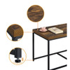 Lilola Home Murph Weathered Oak Wood Grain 3 Piece Coffee Table Set 98036
