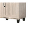 Lilola Home Corby Dusty Gray Oak Finish 3-Door Shoe Cabinet 97009
