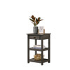 Lilola Home Arine Set of 2 Gray Console Table with Drawer and Shelves 97010
