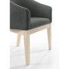 Lilola Home Neroli Set of 2 Gray Fabric Barrel Accent Chair 30003-C
