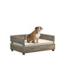 Lilola Home Daxton Rustic Grey 36" Wide Modern Comfy Pet Bed with Cushion 95000
