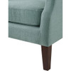 Lilola Home Irwin Teal Linen Button Tufted Wingback Chair 88862TL
