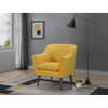 Lilola Home Shelby Yellow Woven Fabric Oversized Armchair 88867YW
