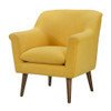 Lilola Home Shelby Yellow Woven Fabric Oversized Armchair 88867YW
