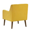 Lilola Home Ryder Mid Century Modern Yellow Woven Fabric Tufted Armchair 88868YW
