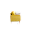 Lilola Home Theo Yellow Velvet Chair with Pillows 81359YW-C
