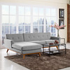 Modway Engage Left-Facing Sectional Sofa EEI-2068-GRY-SET